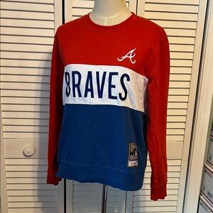 Atlanta Braves Mitchell & Ness Cooperstown Sweatshirt